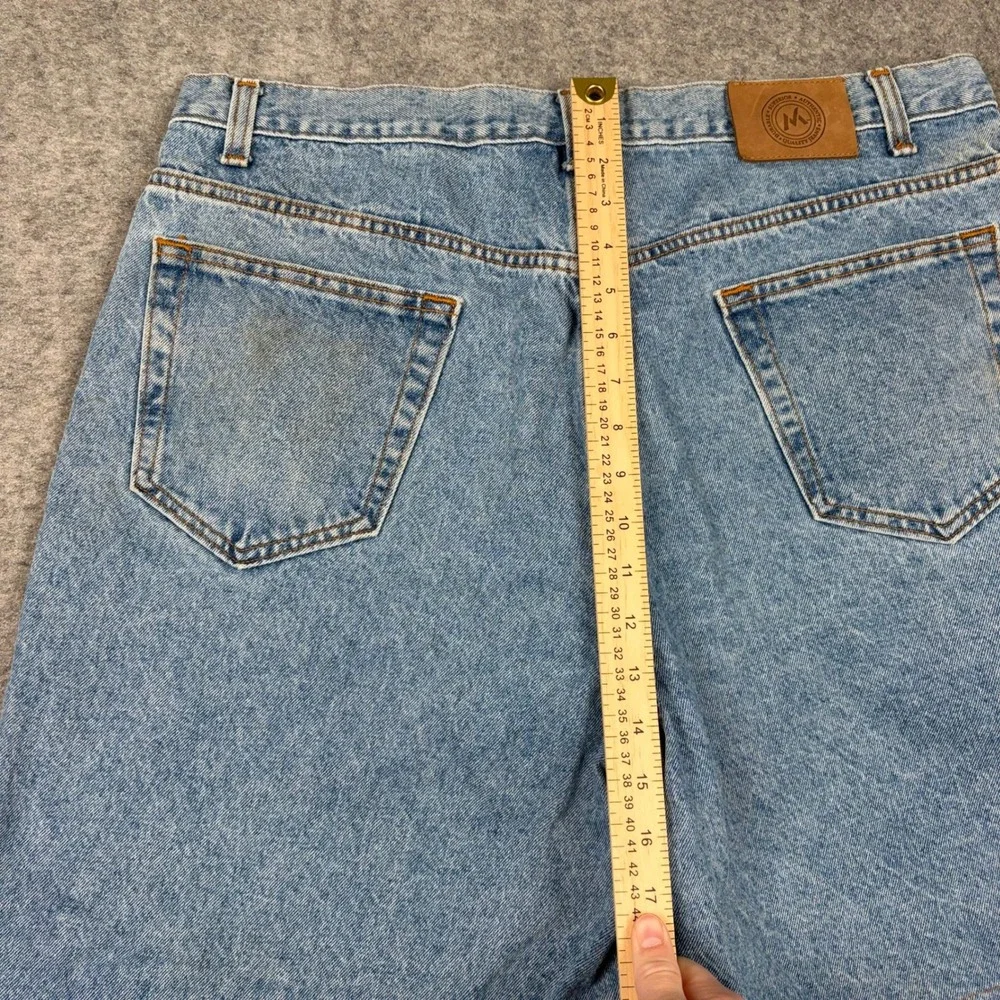 Members Mark Denim Shorts Mens 36 Blue Vintage Dad Shorts 90s Baggy Skater Y2K